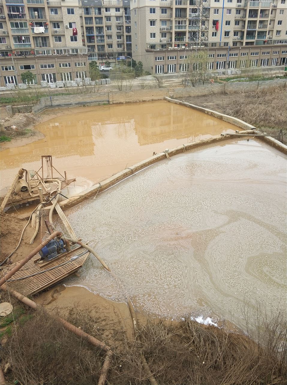 汉川沉淀池淤泥清理-厂区废水池淤泥清淤